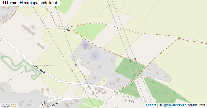 U Lesa - mapa podnikání