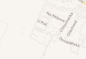 U Polí v obci Mělník - mapa ulice