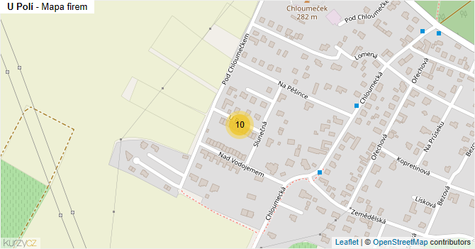 U Polí - mapa firem