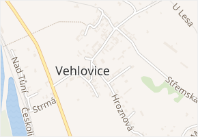 Vehlovská v obci Mělník - mapa ulice