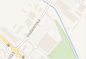 Vodárenská v obci Mělník - mapa ulice