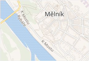 Zámecká v obci Mělník - mapa ulice