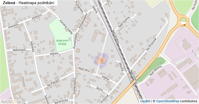 Zelená - mapa podnikání