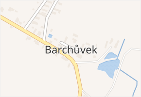 Barchůvek v obci Měník - mapa části obce