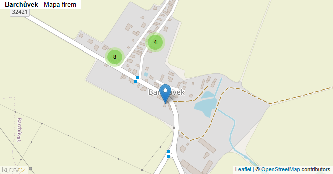 Barchůvek - mapa firem
