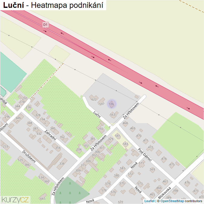 Mapa Luční - Firmy v ulici.