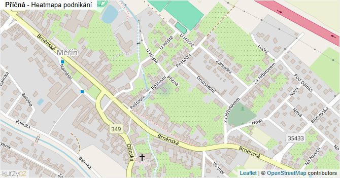 Příčná - mapa podnikání