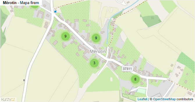 Měrotín - mapa firem