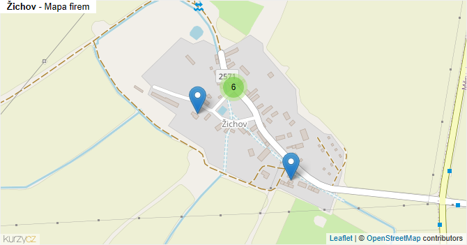 Žichov - mapa firem