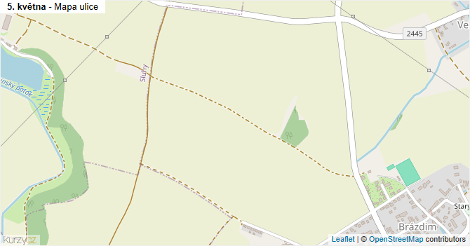 5. května - mapa ulice