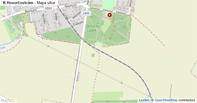 K Hovorčovicům - mapa ulice