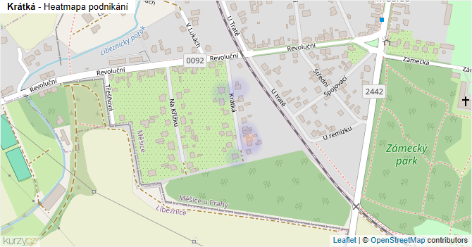 Krátká - mapa podnikání