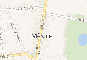 Měšice v obci Měšice - mapa části obce