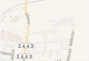 Na Blatech v obci Měšice - mapa ulice