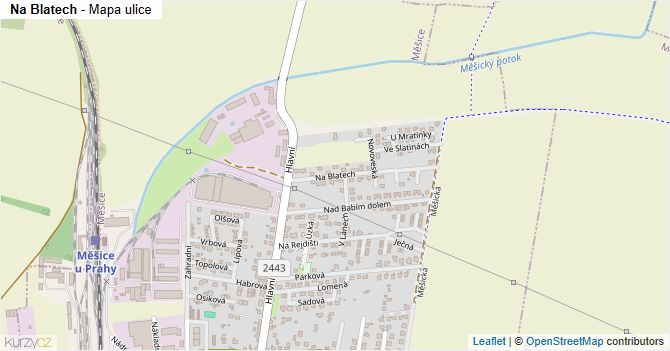 Na Blatech - mapa ulice