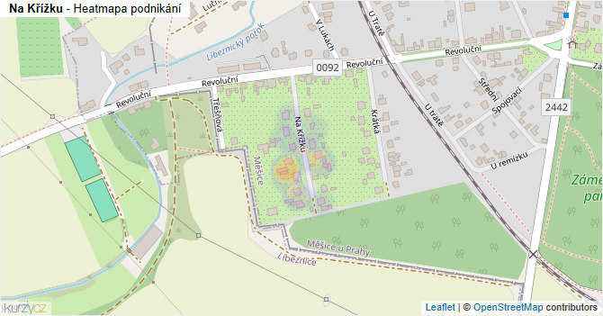 Na Křížku - mapa podnikání