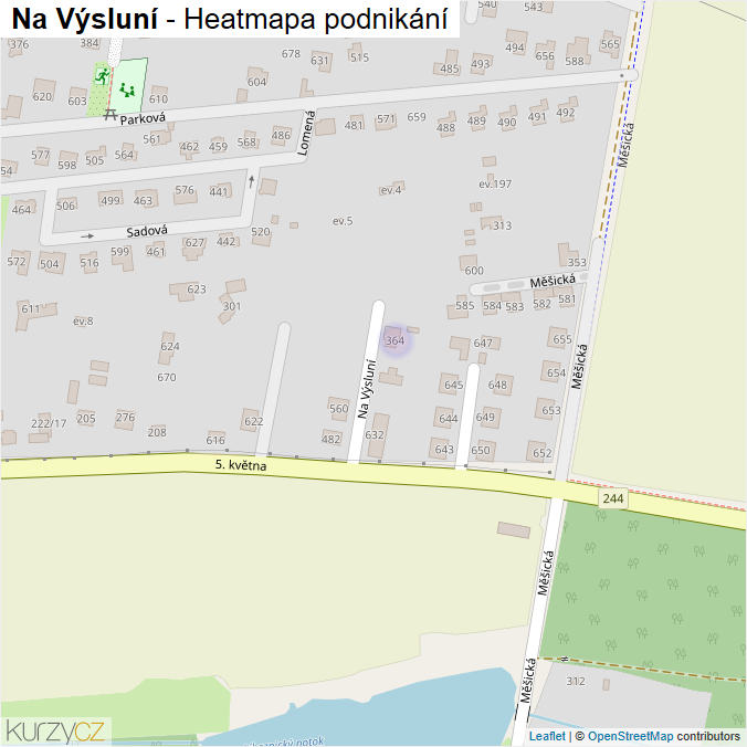 Mapa Na Výsluní - Firmy v ulici.