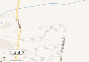 Novoveská v obci Měšice - mapa ulice