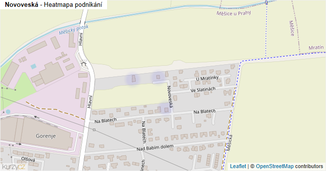 Novoveská - mapa podnikání