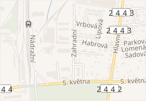 Osiková v obci Měšice - mapa ulice