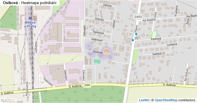 Osiková - mapa podnikání