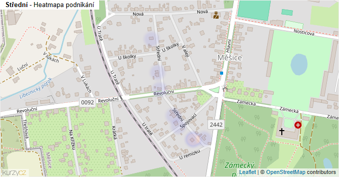 Střední - mapa podnikání