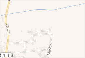 U Mratínky v obci Měšice - mapa ulice