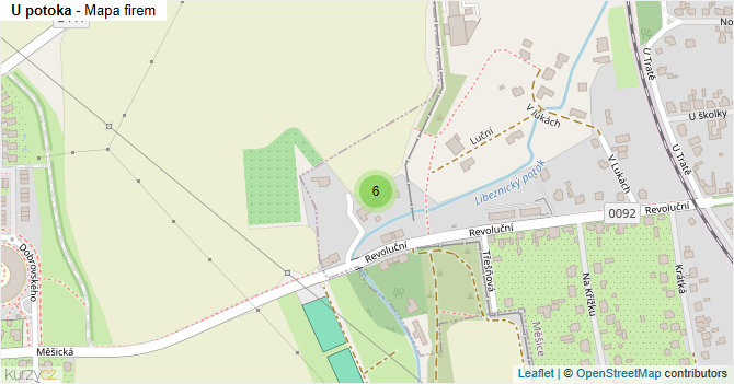 U potoka - mapa firem