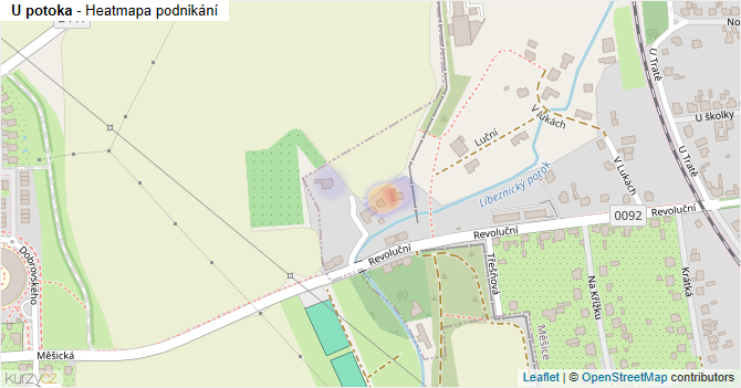 U potoka - mapa podnikání
