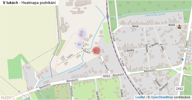 V lukách - mapa podnikání