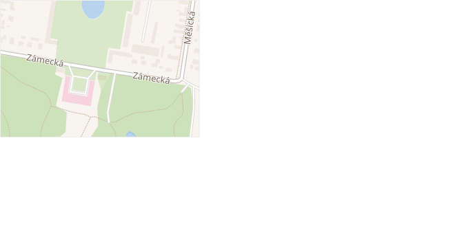 Zámecká v obci Měšice - mapa ulice