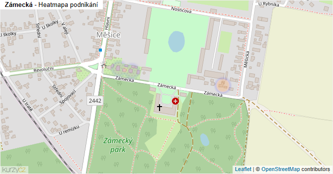 Zámecká - mapa podnikání