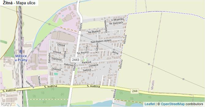 Žitná - mapa ulice