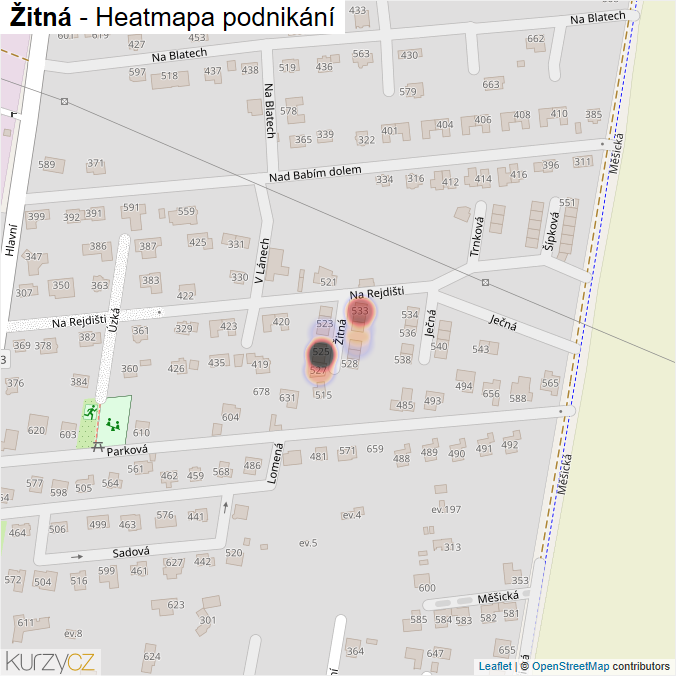 Mapa Žitná - Firmy v ulici.