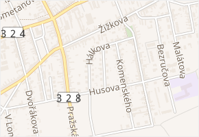 Budovatelská v obci Městec Králové - mapa ulice