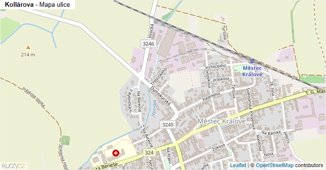 Kollárova - mapa ulice