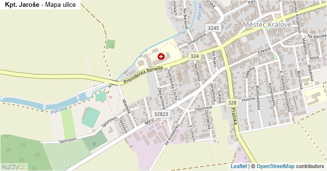 Kpt. Jaroše - mapa ulice
