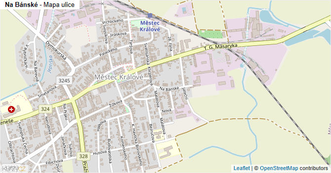Na Bánské - mapa ulice