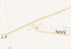 Nová v obci Městec Králové - mapa ulice