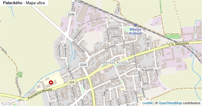 Palackého - mapa ulice