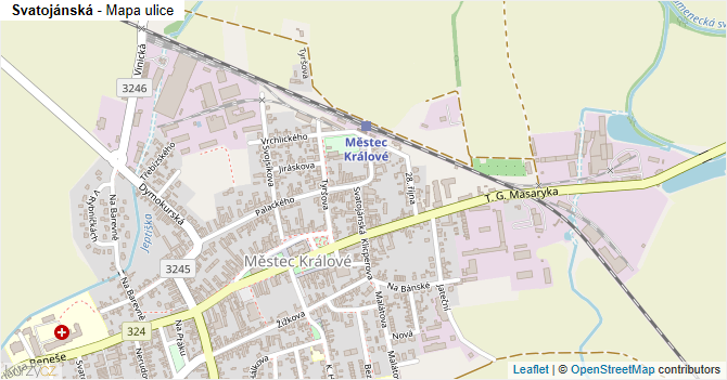 Svatojánská - mapa ulice