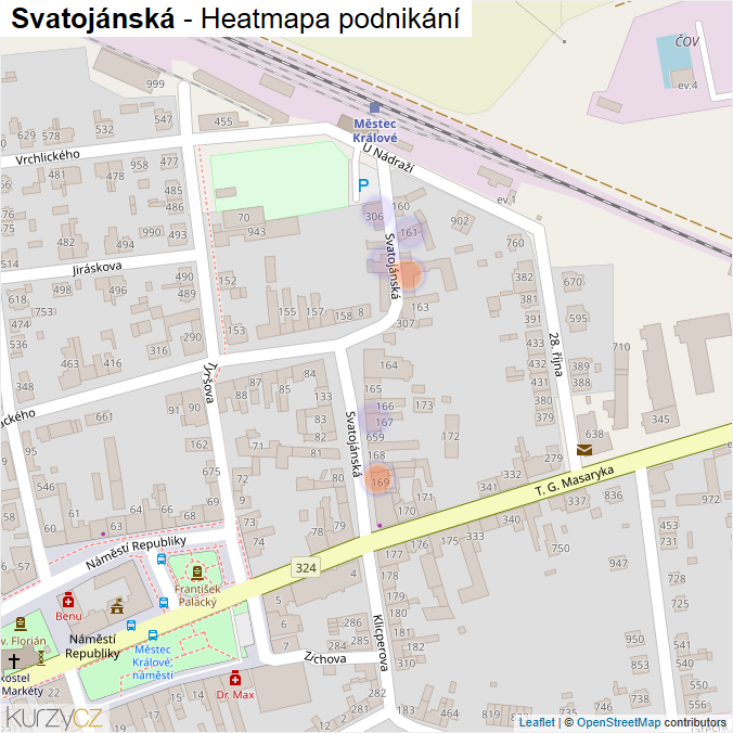 Mapa Svatojánská - Firmy v ulici.