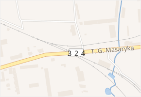 T. G. Masaryka v obci Městec Králové - mapa ulice