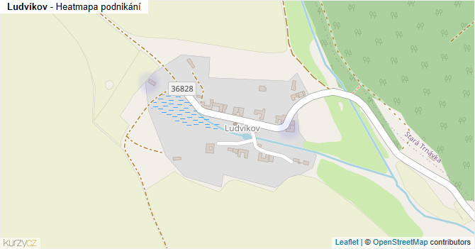 Ludvíkov - mapa podnikání