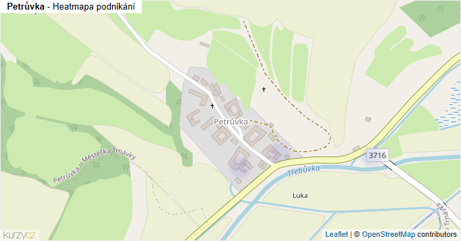 Petrůvka - mapa podnikání
