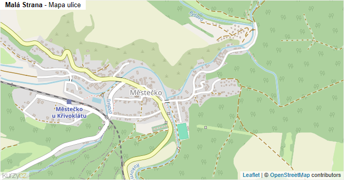 Malá Strana - mapa ulice