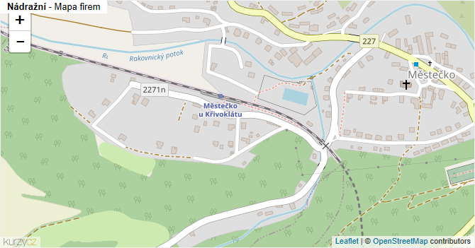 Nádražní - mapa firem