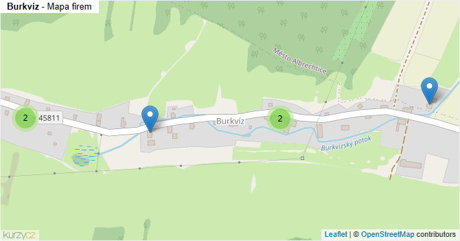 Burkvíz - mapa firem