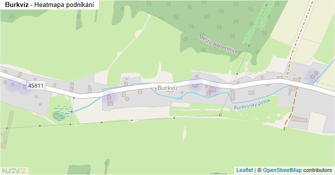 Burkvíz - mapa podnikání