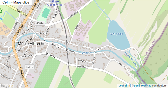 Celní - mapa ulice